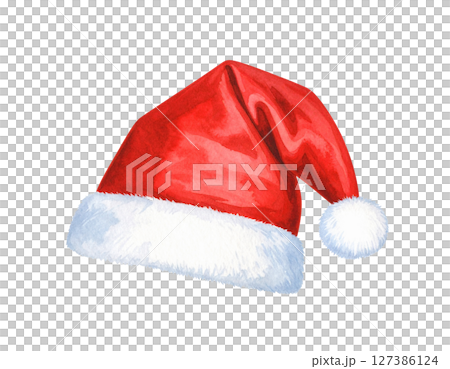 Santa hat, Santa Claus red hat (Christmas party, December seasonal material) Santa hat, Santa Claus red hat (Christmas party, December seasonal material) 127386124