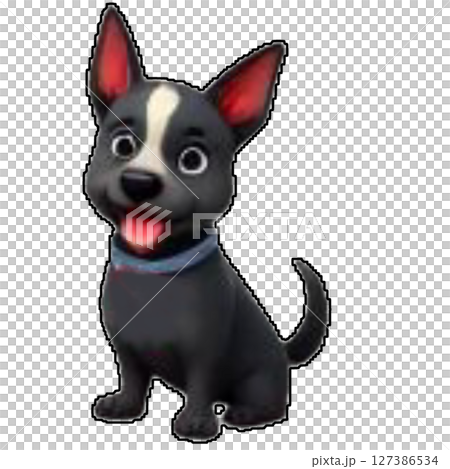 seamless pattern with dogs 127386534