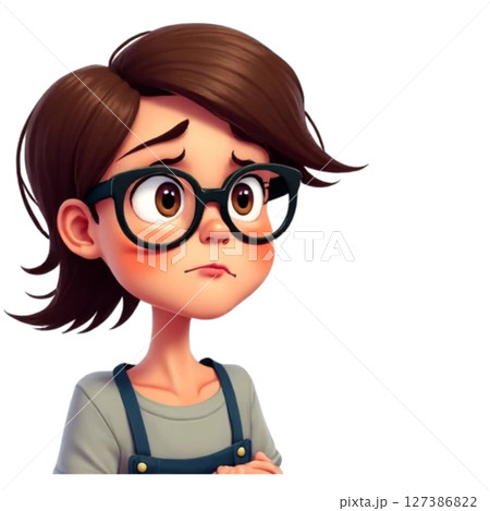 girl in jeans shirt 127386822