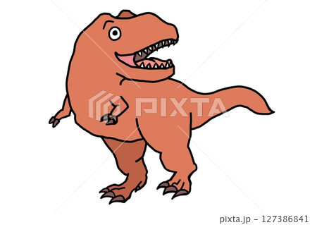 ティラノサウルスのイラスト 127386841