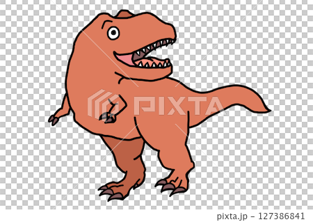 ティラノサウルスのイラスト 127386841
