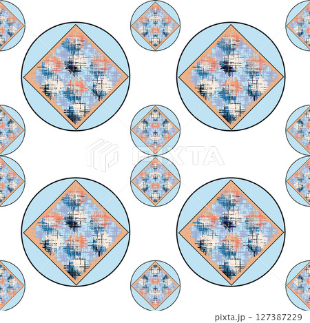 vector seamless pattern with brush stripes 127387229