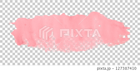 pink watercolor background. Artistic hand paint. Isolated on transparent background. pink watercolor background. Artistic hand paint. Isolated on transparent background. 127387410