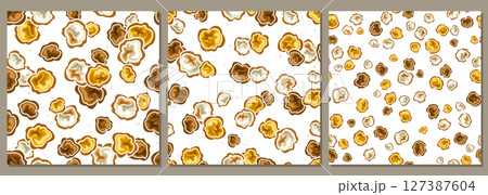 Vector Assorted Popcorn seamless patterns Vector Assorted Popcorn seamless patterns 127387604