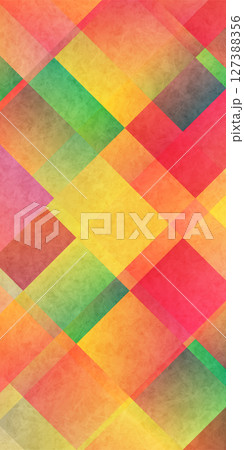 オレンジ　曲線　和柄　背景 127388356