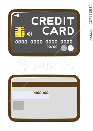 クレジットカード（表面・裏面） 127388634