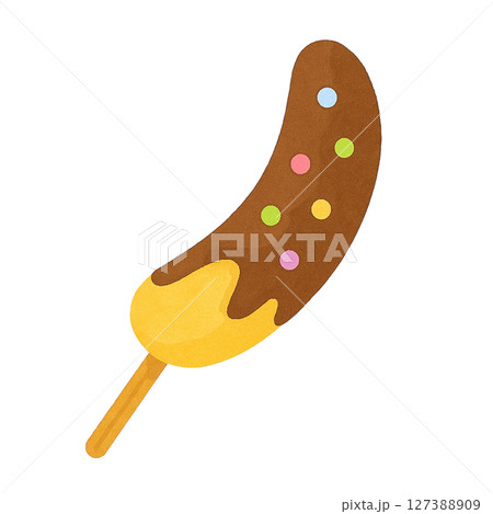 【夏】チョコバナナのイラスト 127388909