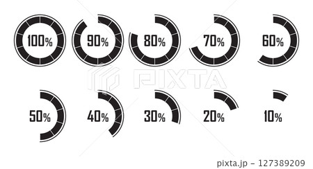 Loading progress bar icon in flat style....のイラスト素材 [127389209] - PIXTA