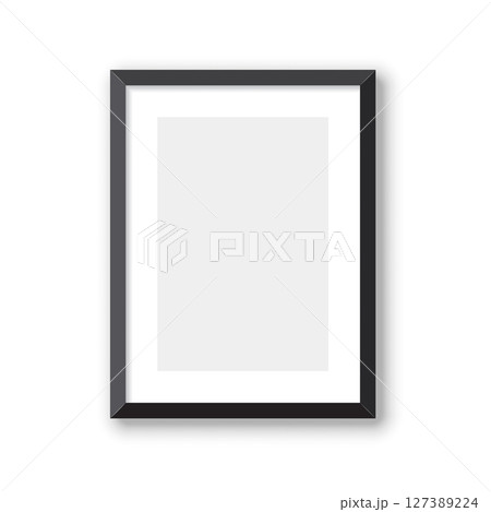 Blank picture frame icon in flat style. Photo mockup template vector illustration on isolated background. Realistic poster sign business concept. Blank picture frame icon in flat style. Photo mockup template vector illustration on isolated background. Realistic poster sign business concept. 127389224