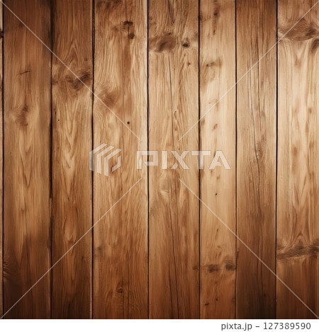 an AI Image Generator, Rustic Wooden Planks With Natural Texture and Warm 127389590