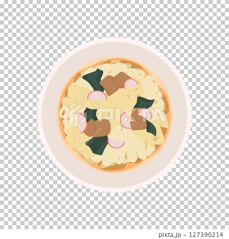 カップうどんにお湯を入れたイラスト カップうどんにお湯を入れたイラスト 127390214