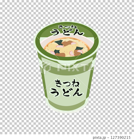 カップうどんのイラスト カップうどんのイラスト 127390215