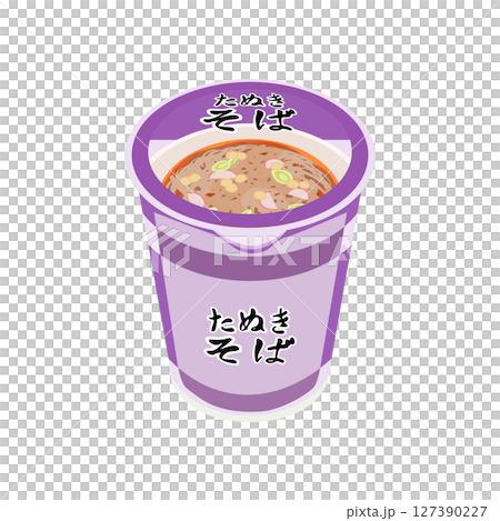 Cup soba illustration 127390227