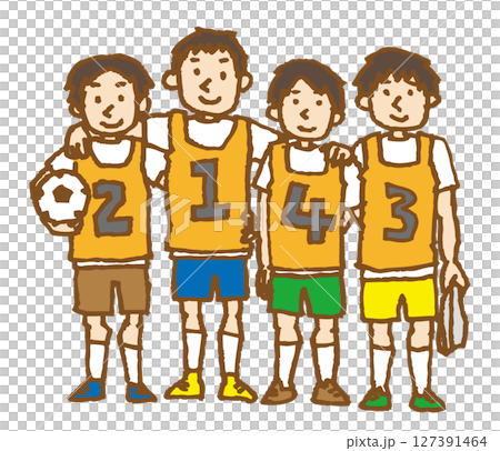 孩子們踢足球 孩子們踢足球 127391464