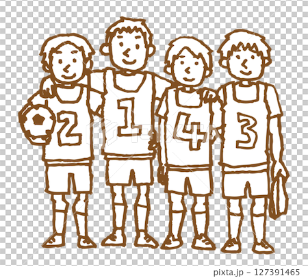 サッカーをする子供たち サッカーをする子供たち 127391465