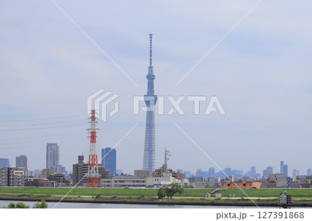 堀切水辺公園から見た東京スカイツリー 堀切水辺公園から見た東京スカイツリー 127391868