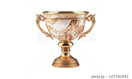 Intricate trophy, ideal for awards, PNG, created with Generative AI Intricate trophy, ideal for awards, PNG, created with Generative AI 127392041