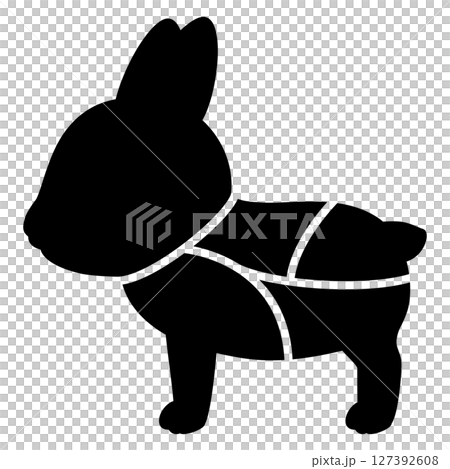 Silhouette illustration of rabbit meat parts Silhouette illustration of rabbit meat parts 127392608