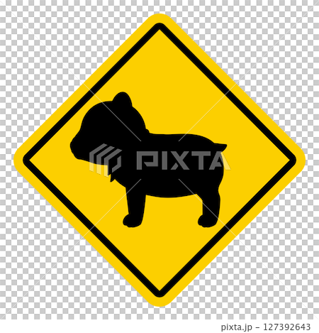 熊警告標誌插圖 熊警告標誌插圖 127392643