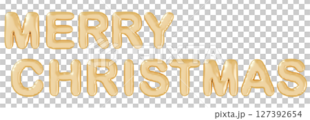 3D圖像_氣球_聖誕快樂_金色 3D圖像_氣球_聖誕快樂_金色 127392654