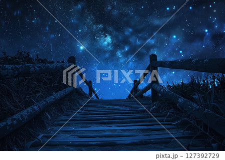 星空へ続く階段 127392729