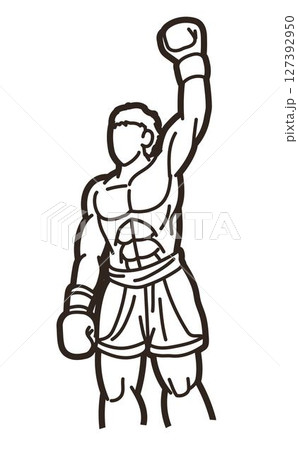Boxing Sport Boxer The Winner Action Ultimate Fighter Cartoon Graphic Vector Boxing Sport Boxer The Winner Action Ultimate Fighter Cartoon Graphic Vector 127392950