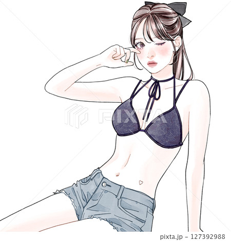 スタイルが良い女の子 127392988