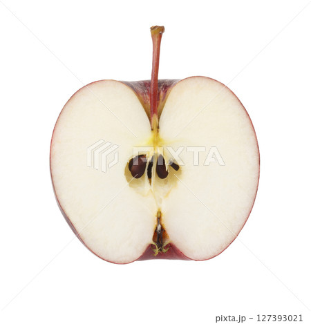 Fresh and Juicy Red Apple with Vibrant Skin isolated on a white background Fresh and Juicy Red Apple with Vibrant Skin isolated on a white background 127393021