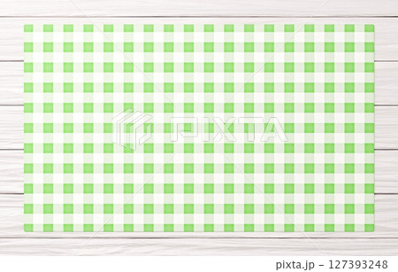 背景素材_木のテーブルと布_緑 背景素材_木のテーブルと布_緑 127393248