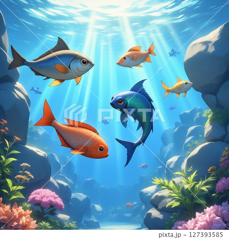 にぎやかな海の中 127393585