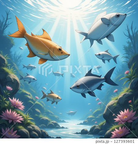 水の中の優しい物語 127393601