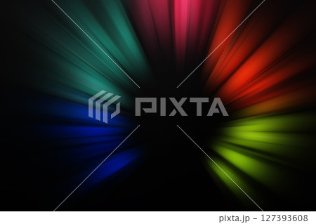 マルチカラー_黒背景 127393608