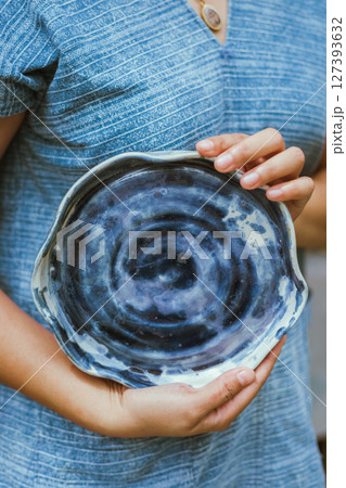 Ceramic products on blur background Ceramic products on blur background 127393632