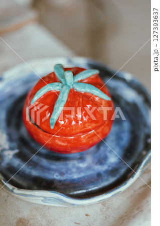 Ceramic products on blur background Ceramic products on blur background 127393637