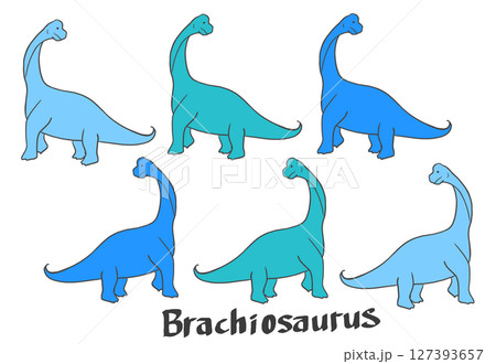 ブラキオサウルスのイラスト 127393657