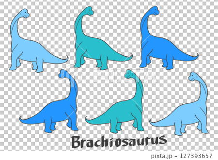 ブラキオサウルスのイラスト 127393657
