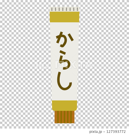 Tube seasoning mustard 127393772