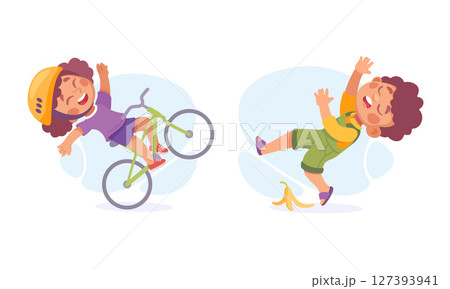 A Delightful Tale of Fun and Mischief Kids Embarking on a Joyful Bike Adventure Together A Delightful Tale of Fun and Mischief Kids Embarking on a Joyful Bike Adventure Together 127393941