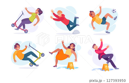 Dynamic and Exciting Action Scenes Featuring Fun Activities and Humorous Misadventures 127393950