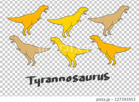 ティラノサウルスのイラスト 127393953