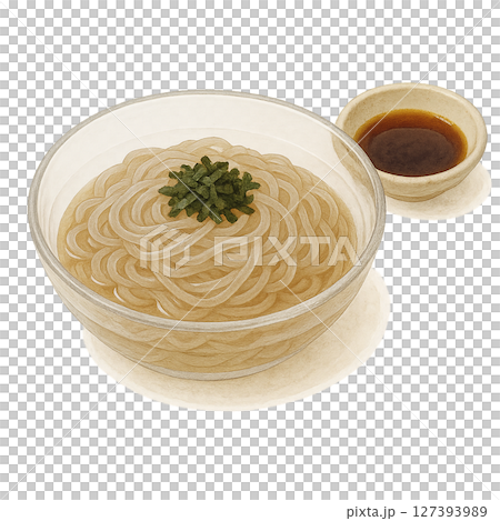 夏を代表する食べ物のイラスト素材 127393989