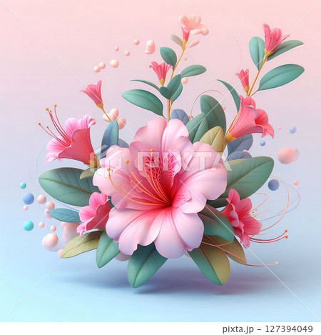 アートで感じるツツジの香り アートで感じるツツジの香り 127394049