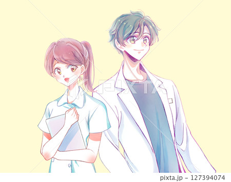 爽やかな雰囲気の男女 医療 爽やかな雰囲気の男女 医療 127394074