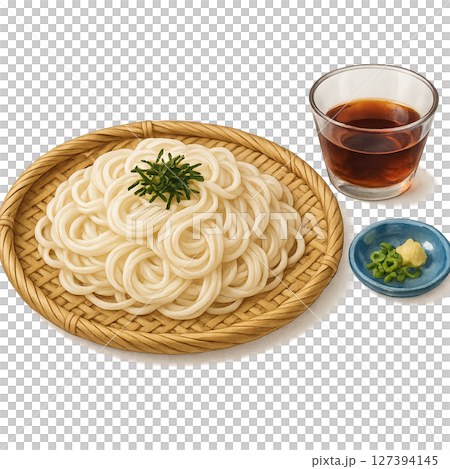 夏を代表する食べ物のイラスト素材 127394145