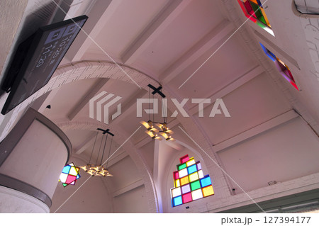 出雲市 一畑電鉄 出雲大社前駅 待合室天井 出雲市 一畑電鉄 出雲大社前駅 待合室天井 127394177