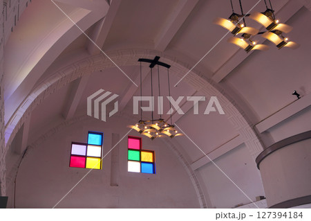 出雲市　一畑電鉄　出雲大社前駅　待合室天井 127394184