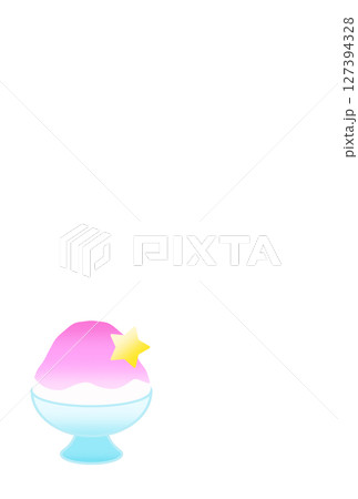 かき氷の背景〈ハガキ〉　A 127394328