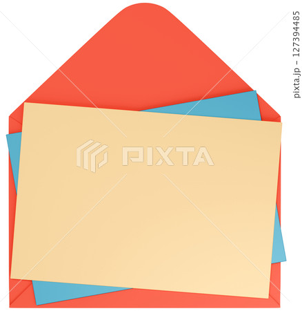 3Dイラスト_レターセット 127394485