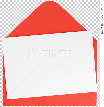 3D插圖_字母集_紅色 127394504