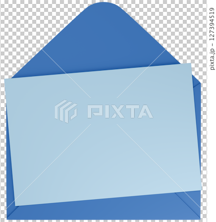 3D插圖_字母集_藍色 127394519